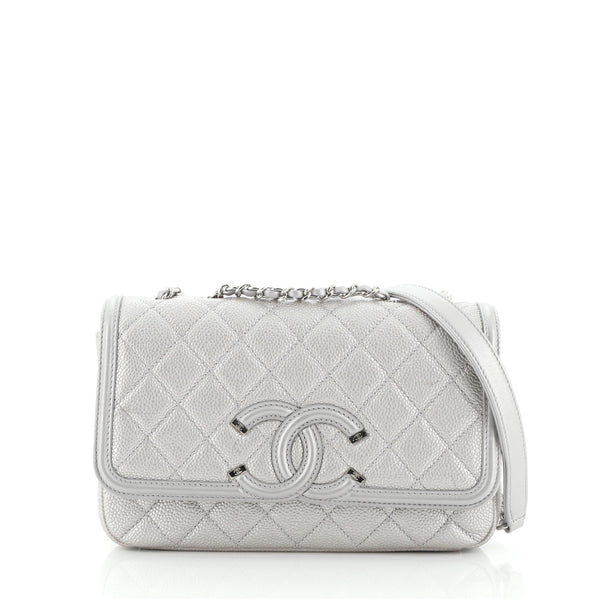 Chanel Quilted Medium CC Filigree Flap All Beige Caviar – Coco Approved  Studio