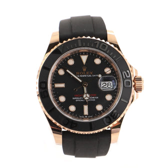 Oyster Perpetual Yacht-Master Automatic Watch Rose Gold with Ceramic and Rubber 40