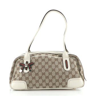 Gucci Princy Boston Bag GG Canvas Small