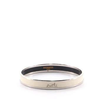 Hermes Caleche Bangle Bracelet Enamel Narrow