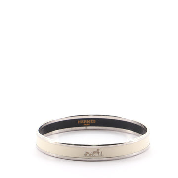 Hermes Caleche Bangle Bracelet Enamel Narrow