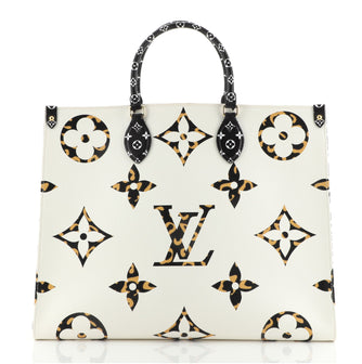Louis Vuitton OnTheGo Tote Limited Edition Jungle Monogram Giant GM