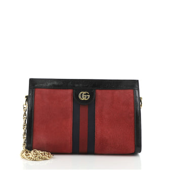 Gucci Ophidia Chain Shoulder Bag Suede Small