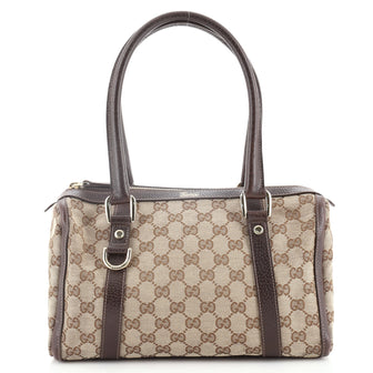 Gucci Abbey Boston Bag GG Canvas Small