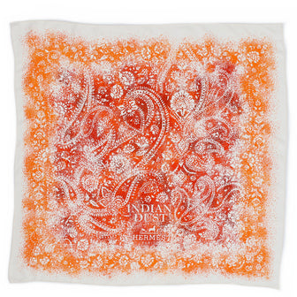 Hermes Indian Dust Scarf Printed Silk 90