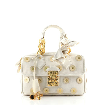Louis Vuitton Polka Dots Panema Tinkerbell Handbag Embellished Canvas