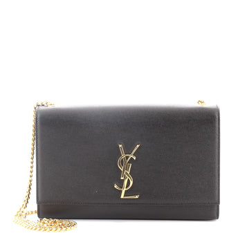 Saint Laurent Classic Monogram Crossbody Bag Grainy Leather Medium