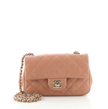 Chanel Classic Single Flap Bag Quilted Lambskin Mini