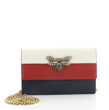 Gucci Queen Margaret Chain Wallet Leather Mini