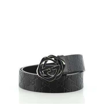 Gucci Square GG Belt Guccissima Leather Wide