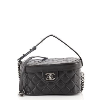 Chanel Boy Vanity Case Quilted Lambskin