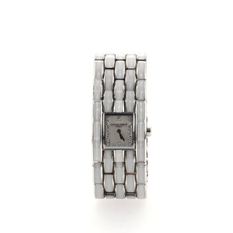 Chaumet Khesis Quartz Watch Watch Stainless Steel and Ceramic with Diamond Markers and Mother of Pearl 23