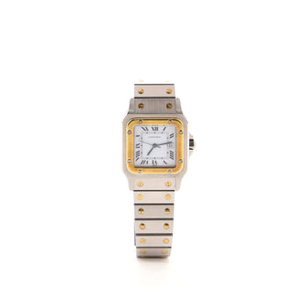 Cartier Santos de Cartier Galbee Automatic Stainless Steel and 18K Yellow Gold 29 Watch Watch