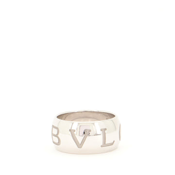 Bvlgari Bvlgari Monologo Band 18K White Gold Ring