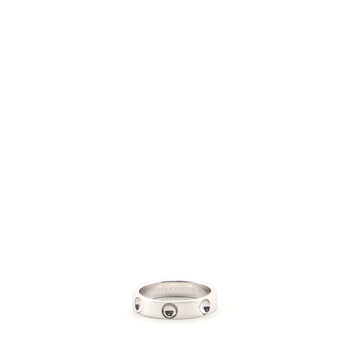 Louis Vuitton Empreinte Band Ring 18K White Gold