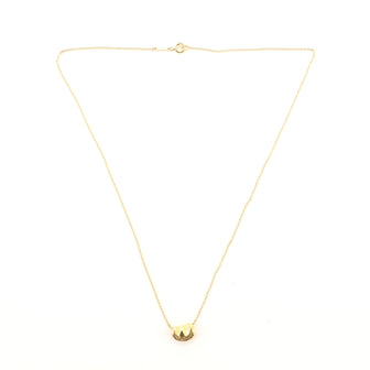 Tiffany & Co. Elsa Peretti Bean Pendant 18K Yellow Gold Necklace