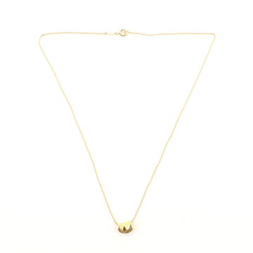 Tiffany & Co. Elsa Peretti Bean Pendant 18K Yellow Gold Necklace