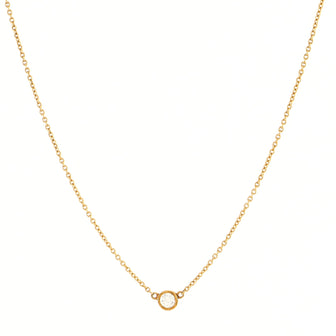 Tiffany & Co. Elsa Peretti Diamonds By The Yard Pendant Necklace 18K Yellow Gold with Diamond .05CT