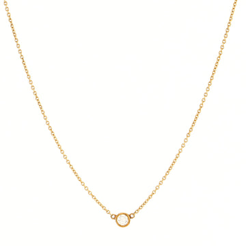 Tiffany & Co. Elsa Peretti Diamonds By The Yard Pendant Necklace 18K Yellow Gold with Diamond .05CT