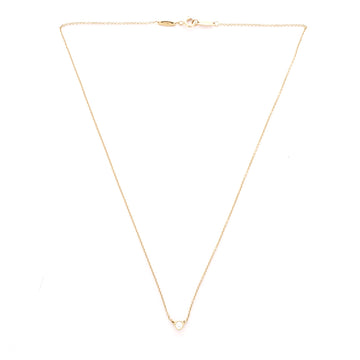 Tiffany & Co. Elsa Peretti Color By The Yard Pendant Necklace 18K Yellow Gold and Diamond 0.14CT