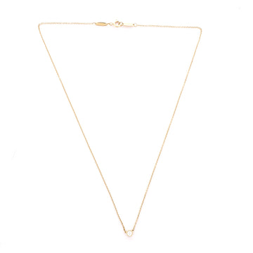 Tiffany & Co. Elsa Peretti Color By The Yard Pendant Necklace 18K Yellow Gold and Diamond 0.14CT