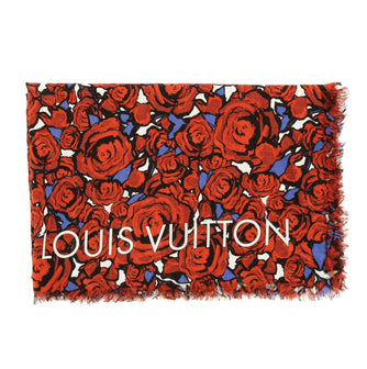 Louis Vuitton Rock N Roses Stole Modal and Silk