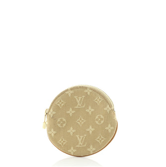 Louis Vuitton Round Coin Purse Mini Lin