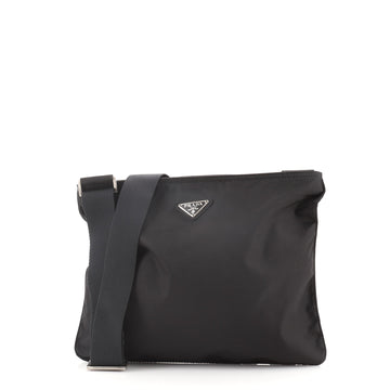 Prada Zip Top Messenger Bag Tessuto Large
