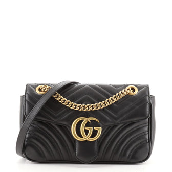Gucci GG Marmont Flap Bag Matelasse Leather Small