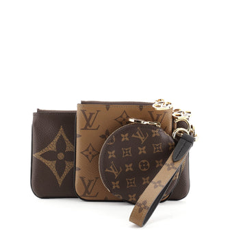 Louis Vuitton Trio Pouch Limited Edition Reverse Monogram Giant