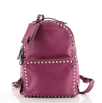 Valentino Rockstud Backpack Leather Medium