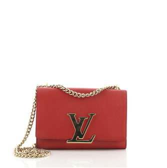 Louis Vuitton Chain Louise Clutch Leather MM
