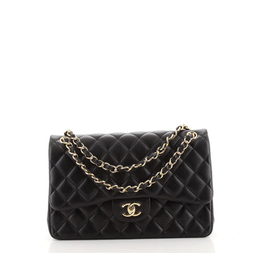 Chanel Classic Double Flap Bag Quilted Lambskin Jumbo