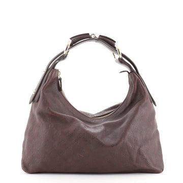 Gucci Horsebit Hobo Guccissima Leather Medium