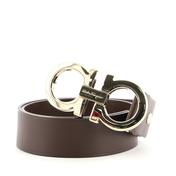 Salvatore Ferragamo Gancini Belt Leather Wide