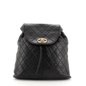 Chanel Vintage Backpack Quilted Lambskin Large