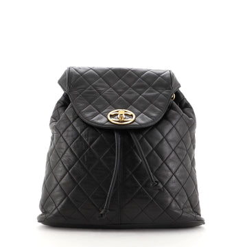 Chanel Vintage Backpack Quilted Lambskin Large