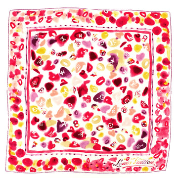 Louis Vuitton Monogram Watercolor Scarf Printed Silk 24