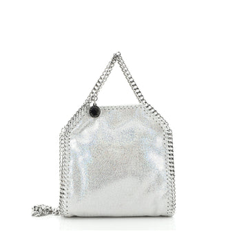 Stella McCartney Falabella Fold Over Crossbody Bag Shaggy Deer Tiny