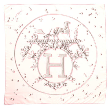 Hermes Vif Argent Scarf Printed Silk 90