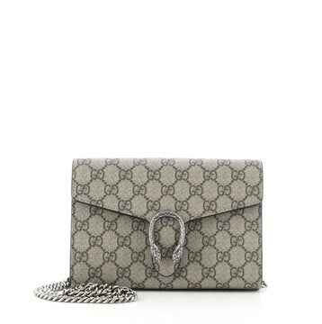 Gucci Dionysus Chain Wallet GG Coated Canvas Small