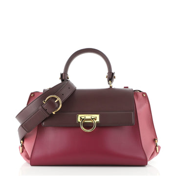 Salvatore Ferragamo Sofia Satchel Smooth Leather Medium