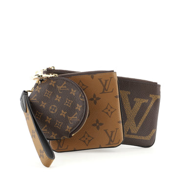 Louis Vuitton Trio Pouch Set Limited Edition Reverse Monogram Giant