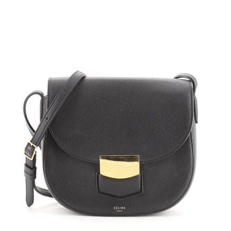 Celine Trotteur Crossbody Bag Grainy Leather Small