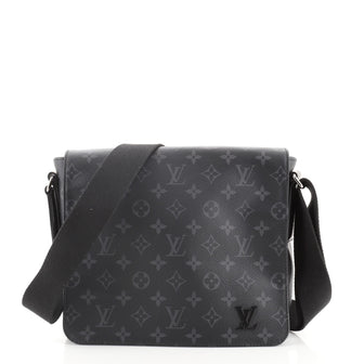 Louis Vuitton District Messenger Bag Monogram Eclipse Canvas PM
