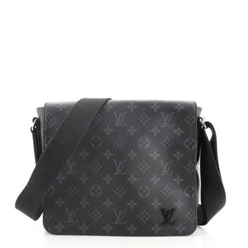 Louis Vuitton District Messenger Bag Monogram Eclipse Canvas PM