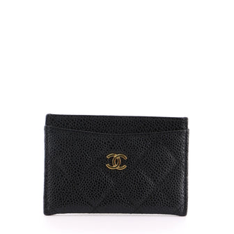 Chanel Classic Card Holder Quilted Caviar