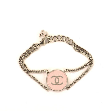 Chanel CC Round Chain Bracelet Metal and Enamel
