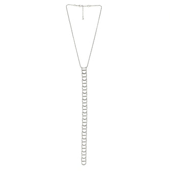 Christian Dior D Choker Metal and Crystal Necklace