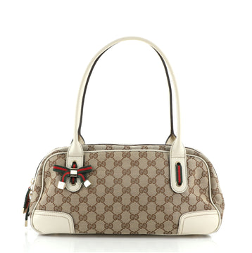 Gucci Princy Boston Bag GG Canvas Small